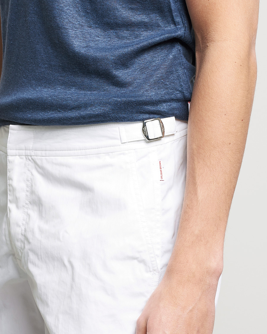 Herr | Badbyxor | Orlebar Brown | Bulldog II Medium Length Swim Shorts White