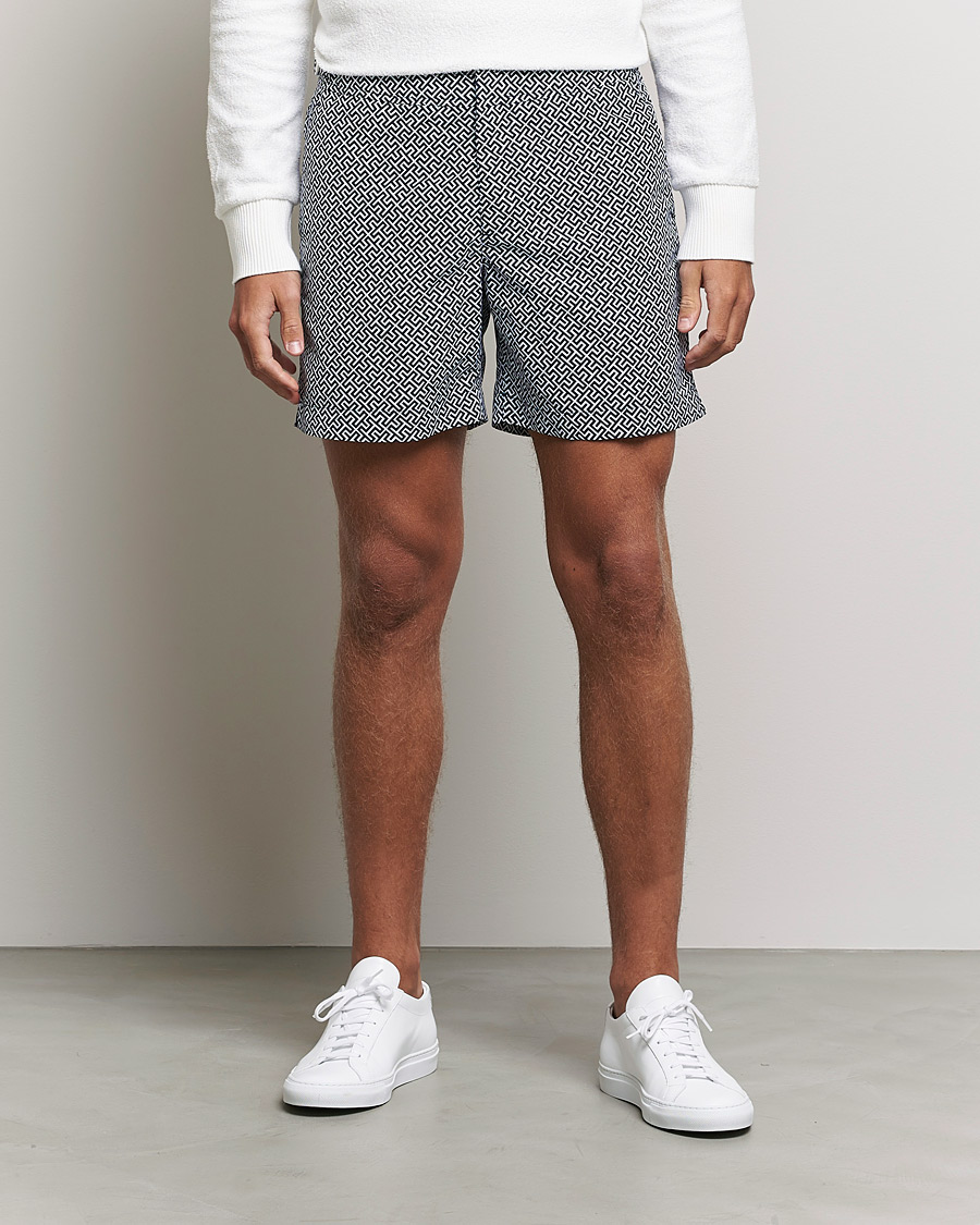 Herr | Badbyxor | Orlebar Brown | Bulldog Narin Medium Length Swim Shorts Navy