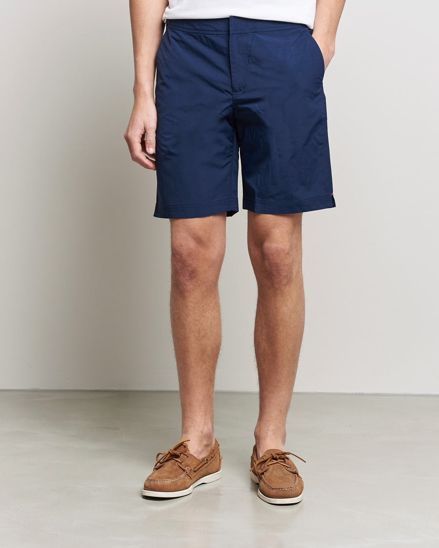 Herr | Best of British | Orlebar Brown | Dane III Long Leg Swim Shorts Navy