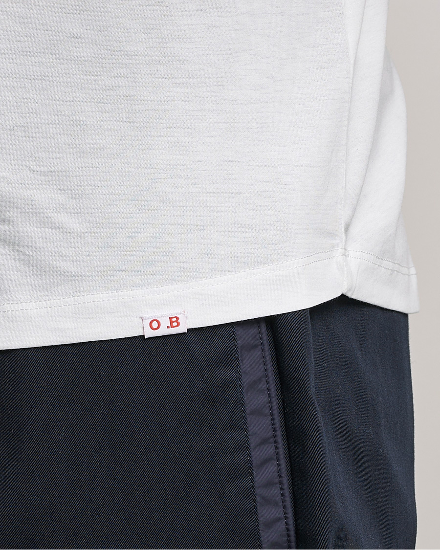 Herr | T-Shirts | Orlebar Brown | OB Crew Neck Mercerised Cotton Tee White