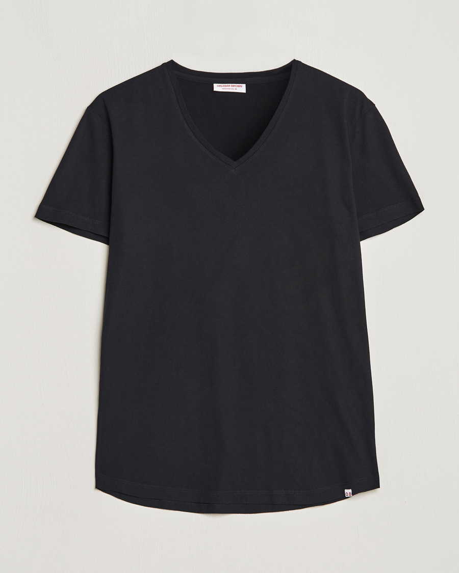 Herr | T-Shirts | Orlebar Brown | OB V-Neck Tee Black