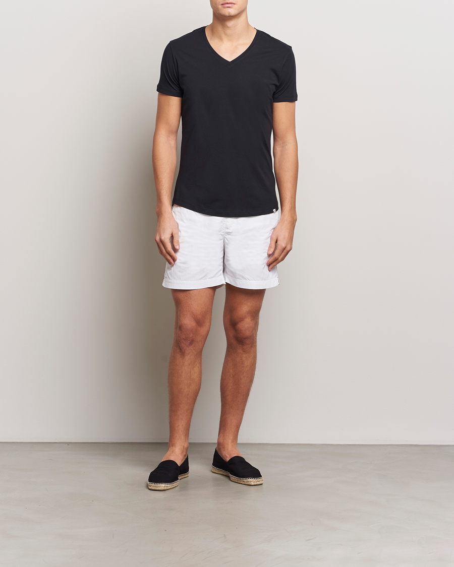 Herr | T-Shirts | Orlebar Brown | OB V-Neck Tee Black