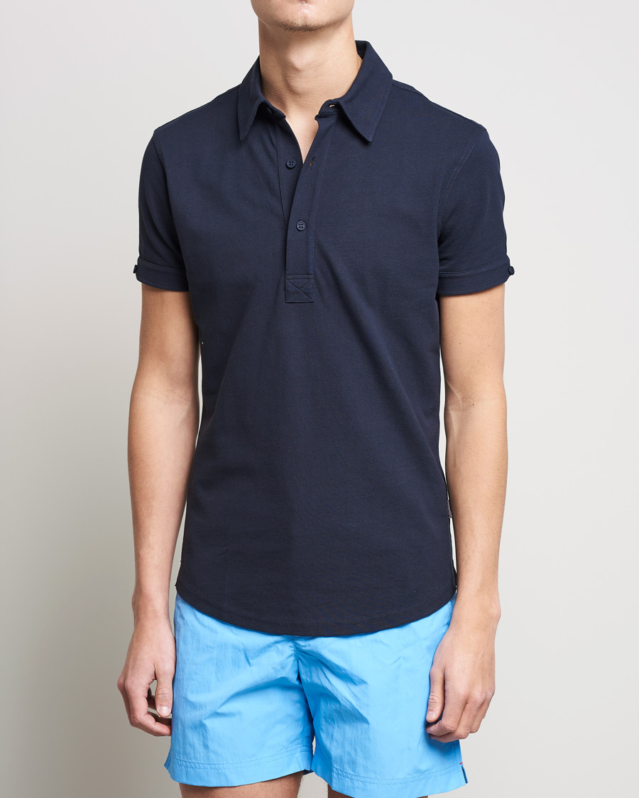 Herr | Pikéer | Orlebar Brown | Sebastian Tailored Cotton Polo Navy