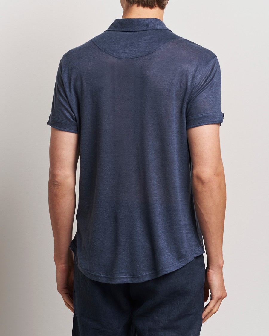 Herr | Pikéer | Orlebar Brown | Sebastian Linen Polo Navy