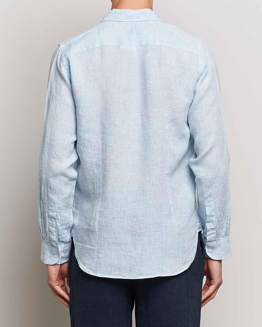 Herr | Skjortor | Orlebar Brown | Giles Linen CLS Shirt Pale Blue/White