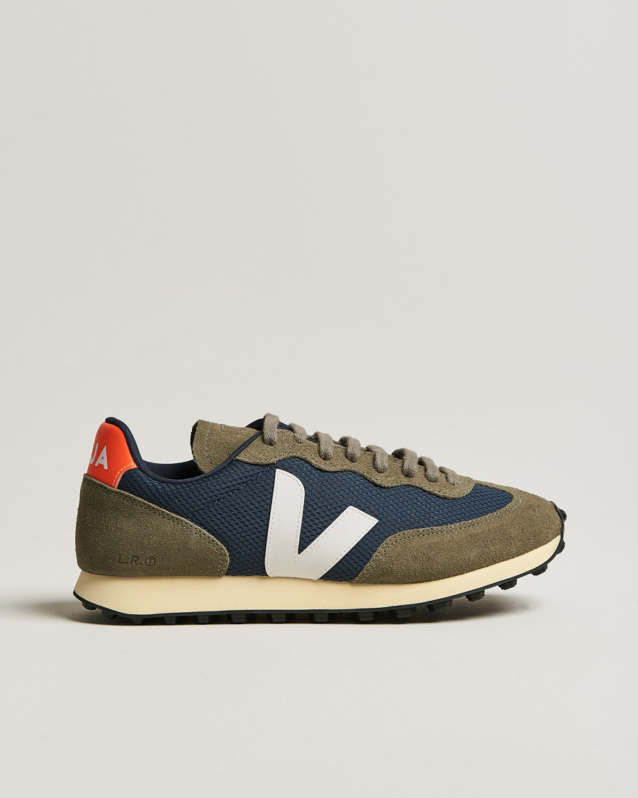 Herr | Sneakers | Veja | Rio Branco Running Sneaker Nautico White Orange Fluo