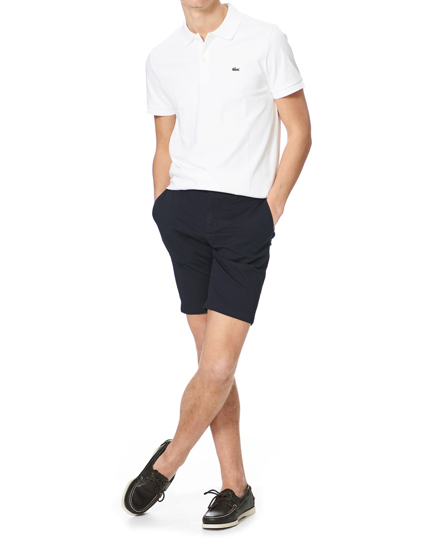 Herr | Shorts | Lacoste | Slim Fit Stretch Cotton Bermuda Shorts Navy Blue