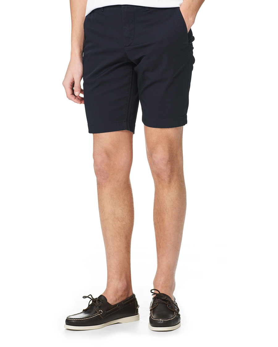 Herr | Chinosshorts | Lacoste | Slim Fit Stretch Cotton Bermuda Shorts Navy Blue