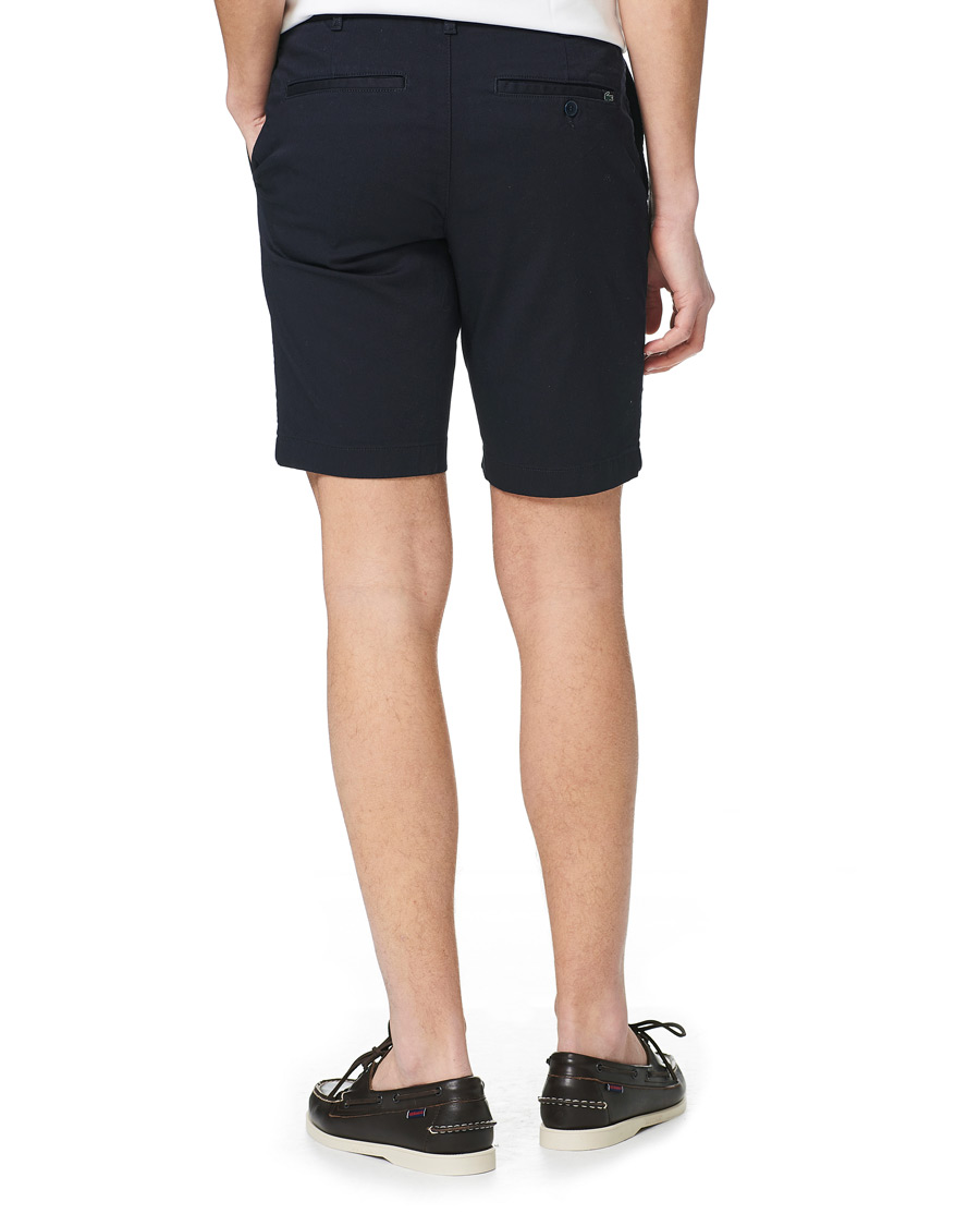 Herr | Shorts | Lacoste | Slim Fit Stretch Cotton Bermuda Shorts Navy Blue