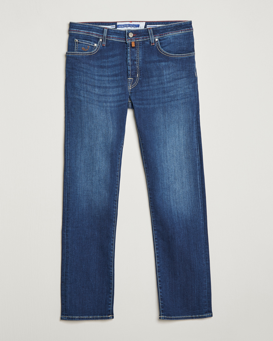 Herr | Jeans | Jacob Cohën | Nick 622 Slim Fit Stretch Jeans Medium Dark