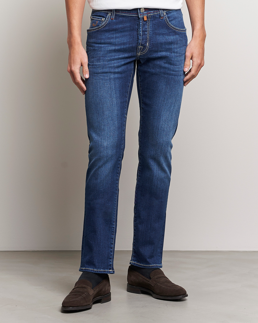 Herr | Italian Department | Jacob Cohën | Nick 622 Slim Fit Stretch Jeans Medium Dark