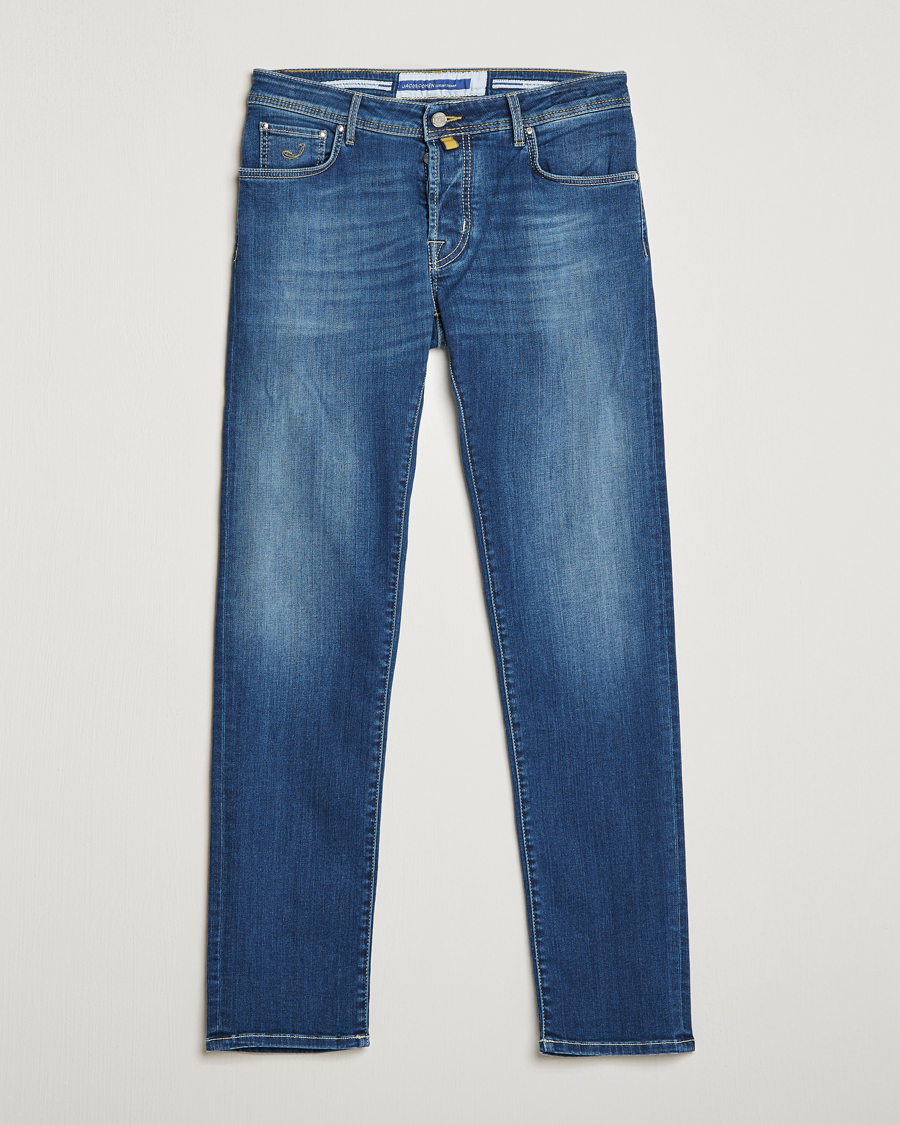 Herr | Jeans | Jacob Cohën | Nick 622 Slim Fit Stretch Jeans Stone Wash