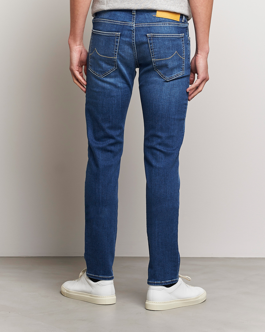 Herr | Jeans | Jacob Cohën | Nick 622 Slim Fit Stretch Jeans Stone Wash