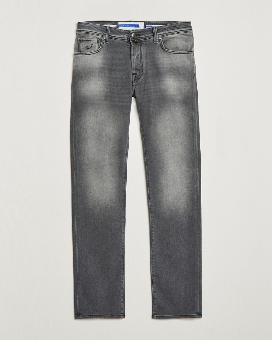 Herr | Jeans | Jacob Cohën | Nick 622 Slim Fit Stretch Jeans Black Medium Wash