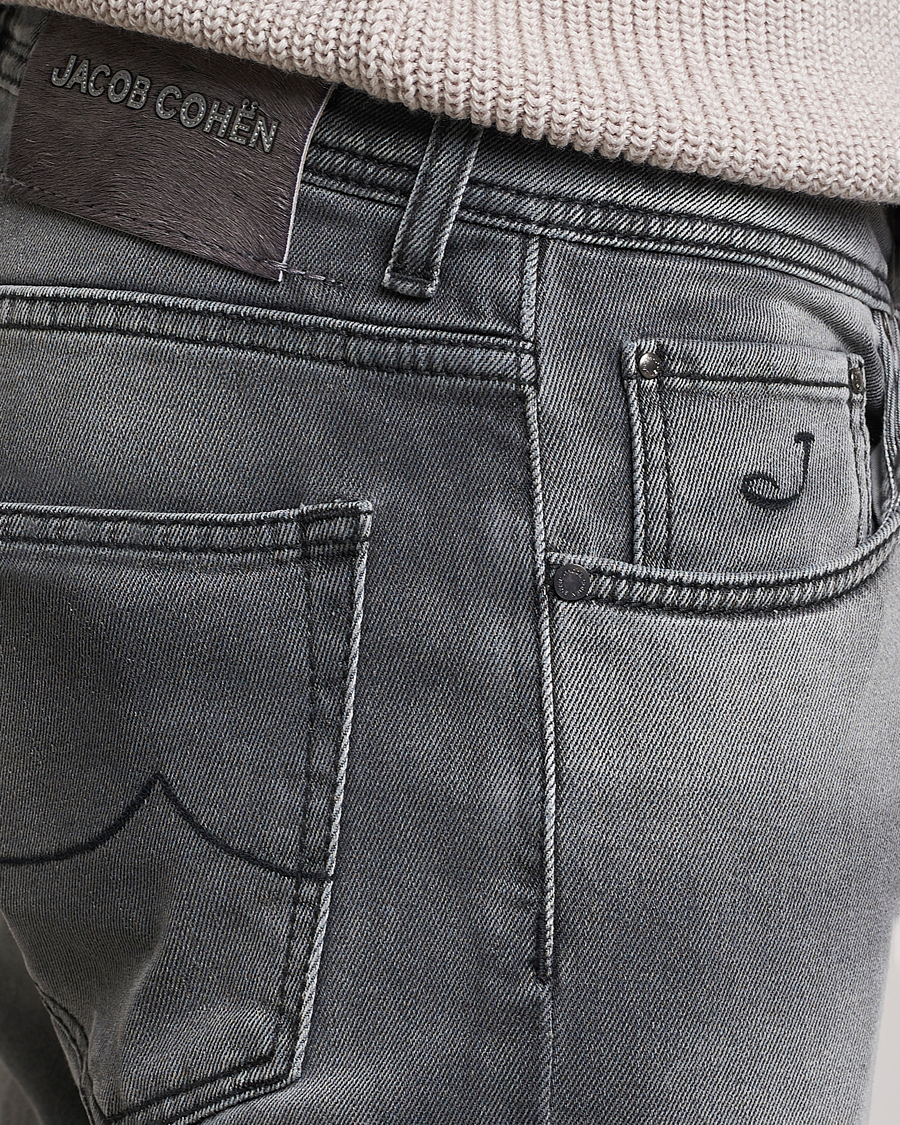 Herr | Jeans | Jacob Cohën | Nick 622 Slim Fit Stretch Jeans Black Medium Wash