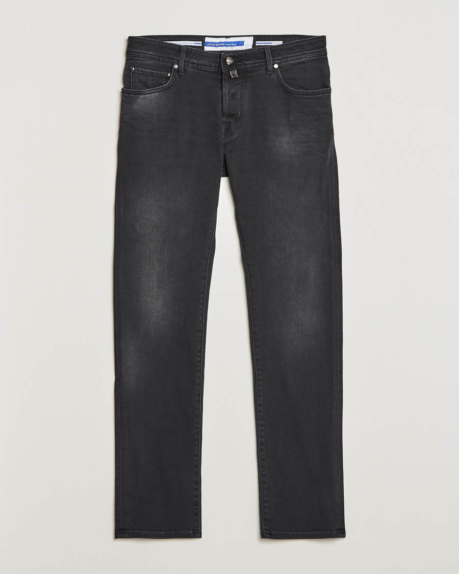 Herr | Jeans | Jacob Cohën | Nick 622 Slim Fit Stretch Jeans Black Dark Stone