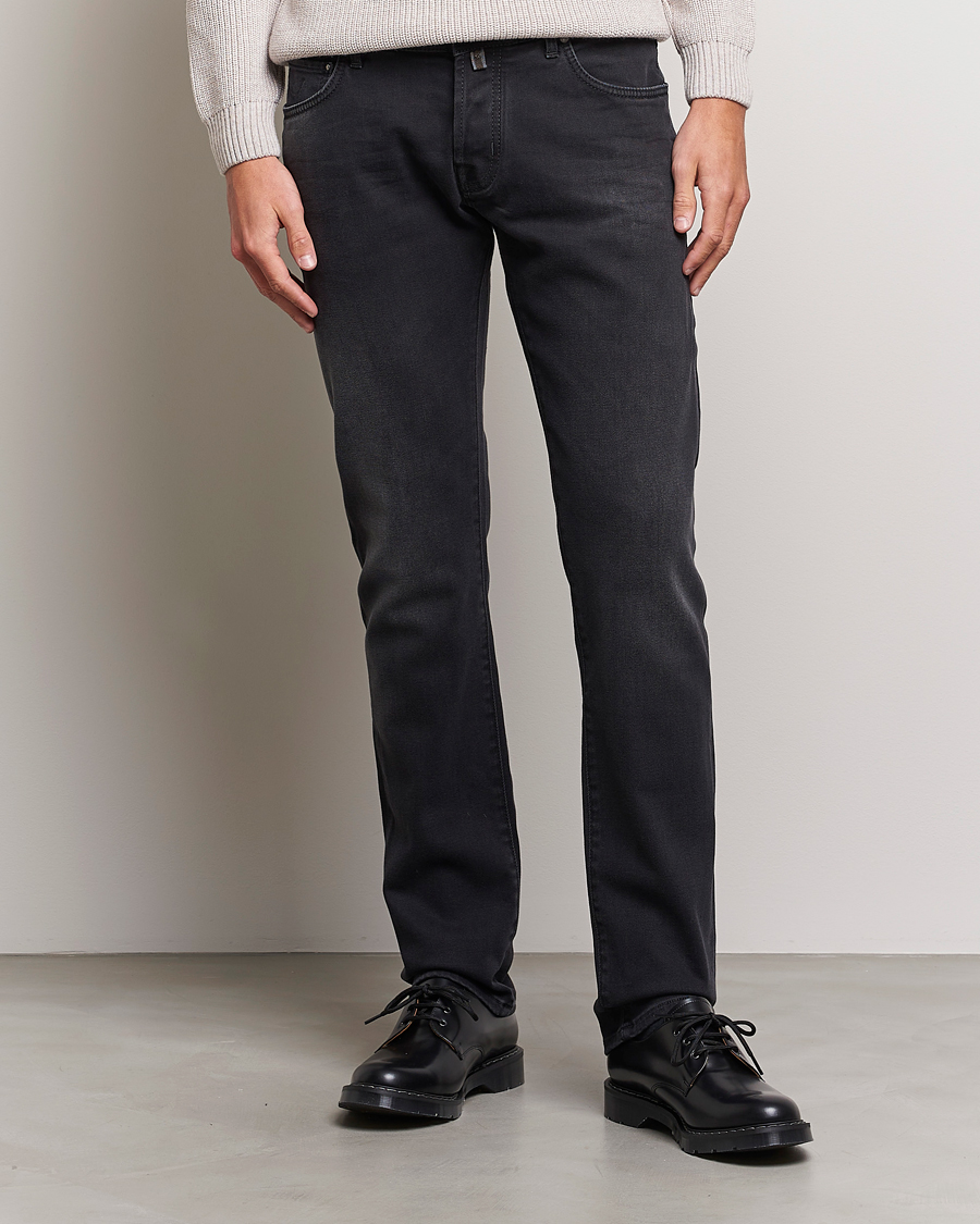 Herr | Jacob Cohën | Jacob Cohën | Nick 622 Slim Fit Stretch Jeans Black Dark Stone