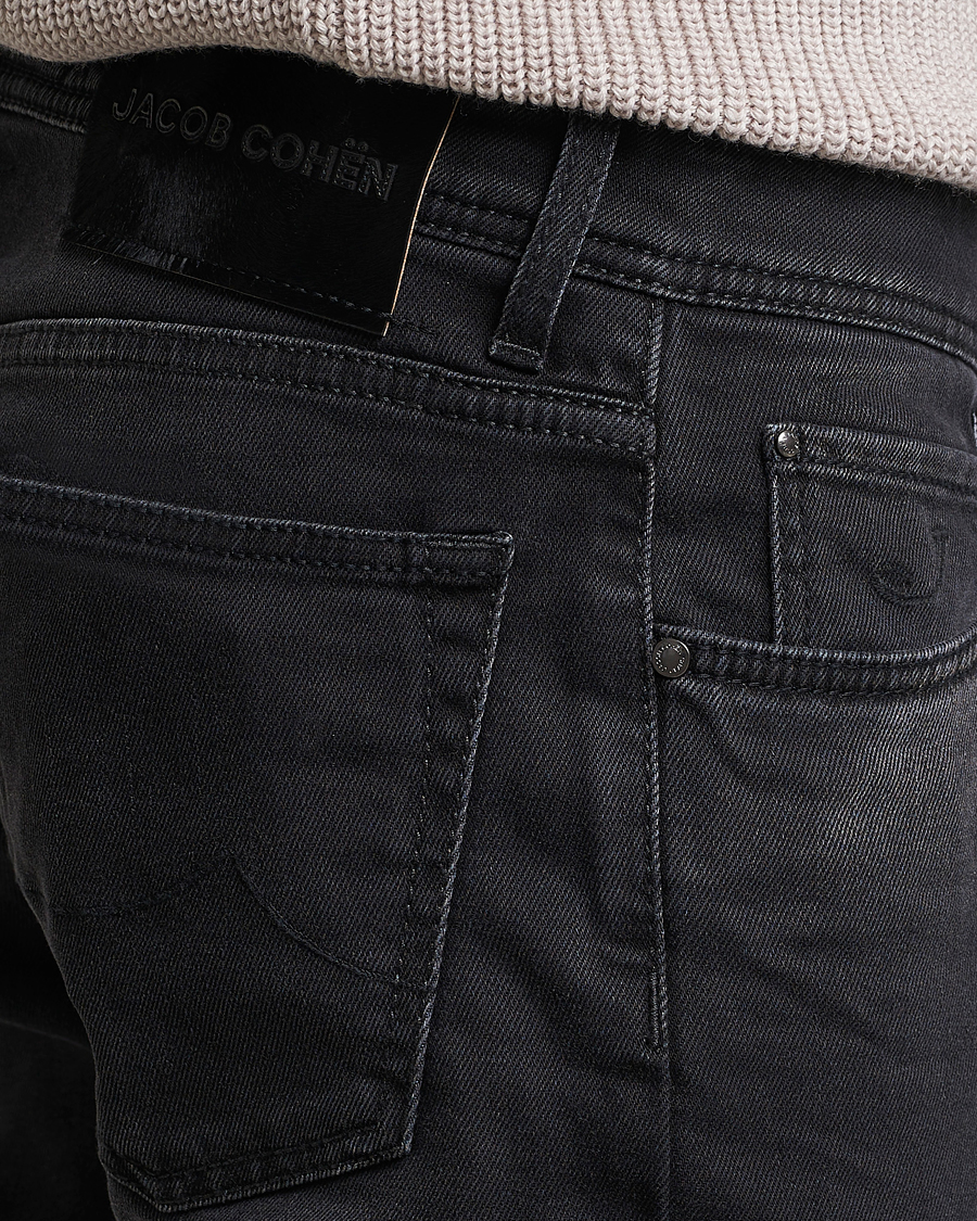 Herr | Jeans | Jacob Cohën | Nick 622 Slim Fit Stretch Jeans Black Dark Stone