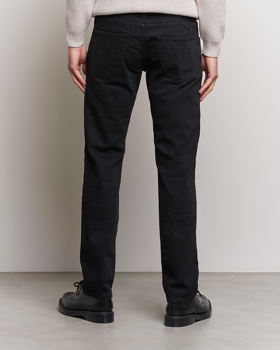 Herr | Jeans | Jacob Cohën | Nick 622 Slim Fit Stretch Jeans Black Dark Wash