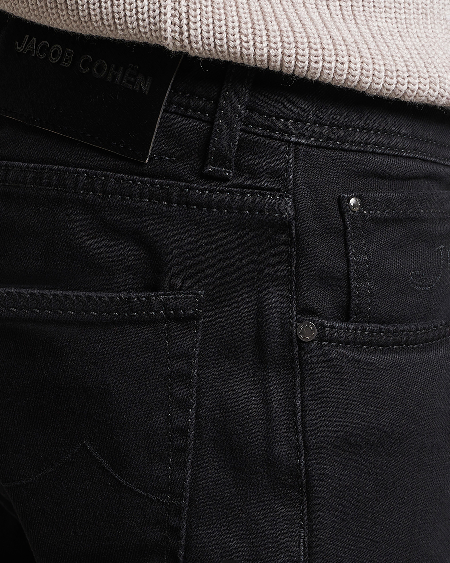 Herr | Jeans | Jacob Cohën | Nick 622 Slim Fit Stretch Jeans Black Dark Wash