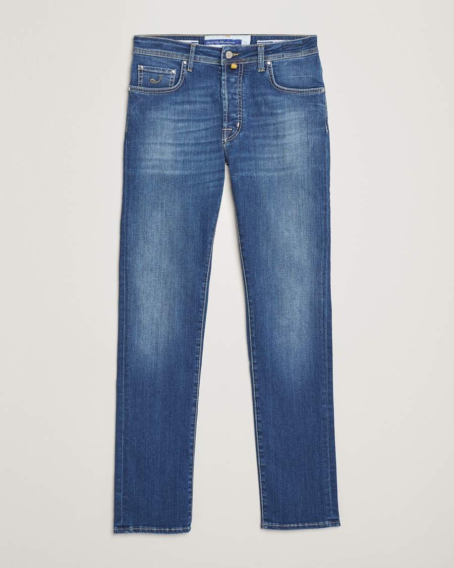 Herr | Jeans | Jacob Cohën | Bard 688 Slim Fit Stretch Jeans Stone Wash