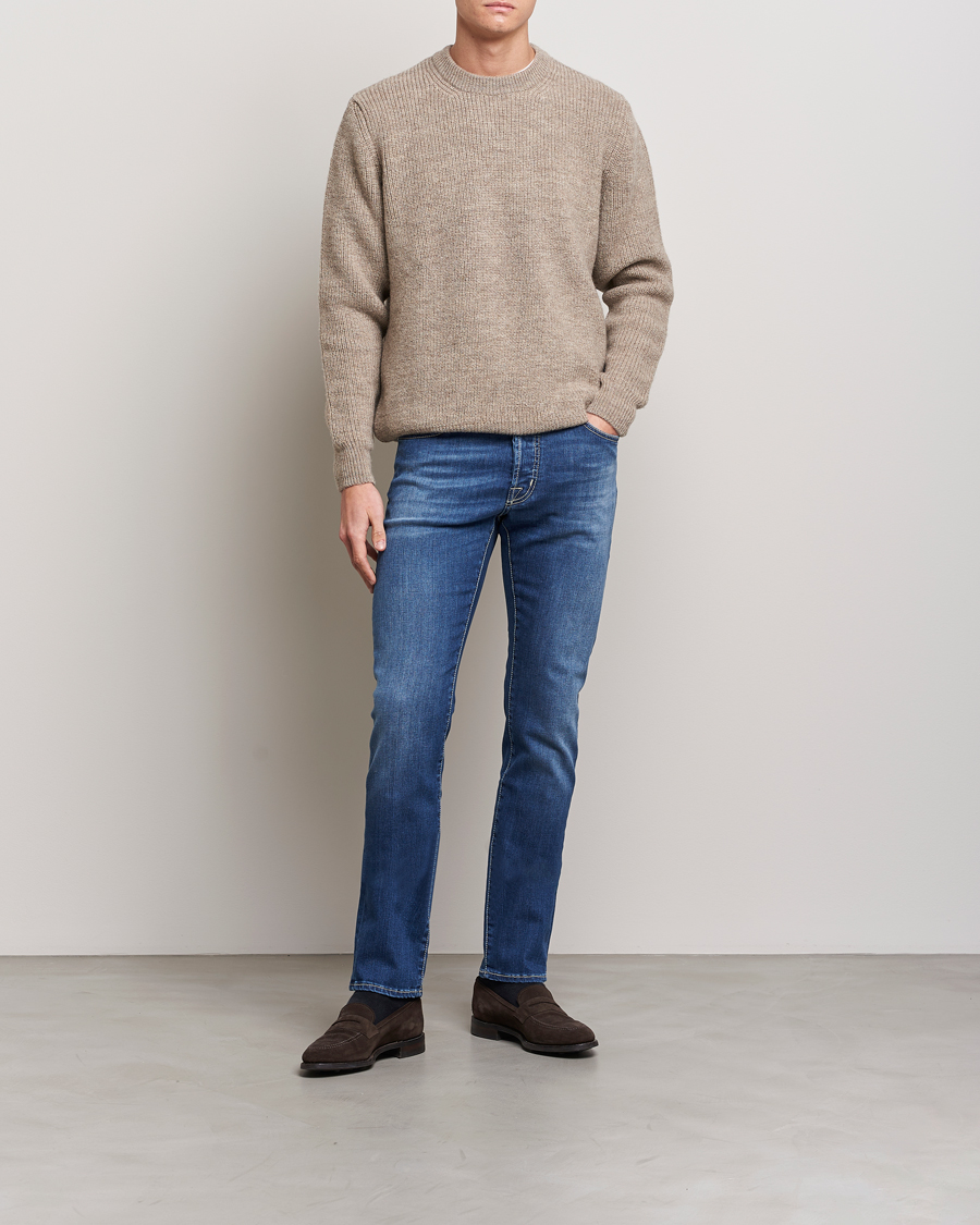 Herr | Jeans | Jacob Cohën | Bard 688 Slim Fit Stretch Jeans Stone Wash