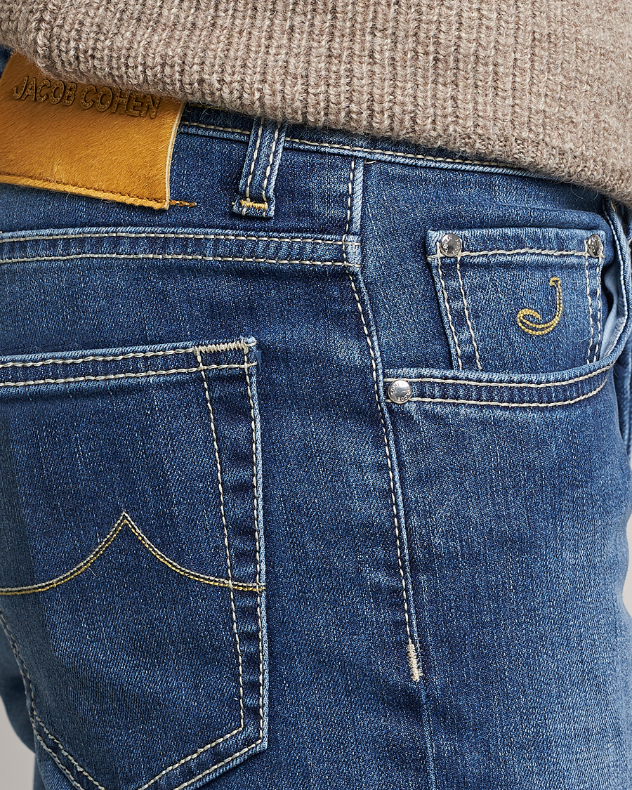 Herr | Jeans | Jacob Cohën | Bard 688 Slim Fit Stretch Jeans Stone Wash