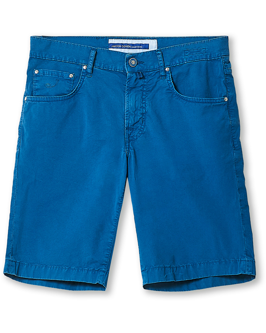 Herr | Shorts | Jacob Cohën | Nicolas Cotton Shorts Blue