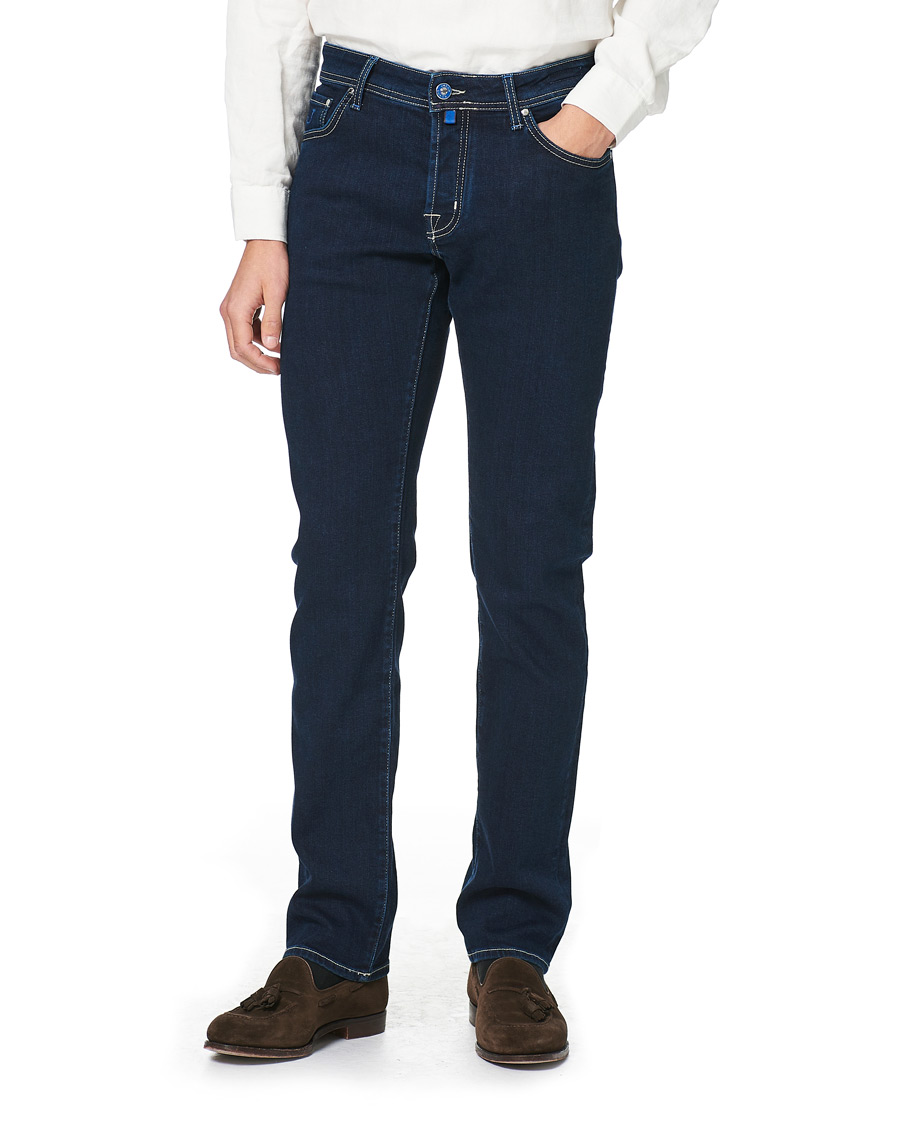 Herr | Jeans | Jacob Cohën | 622 Nick Slim Fit Super Stretch Jeans Dark Blue