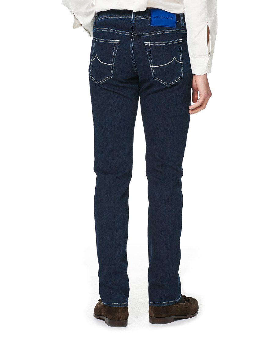 Herr | Jeans | Jacob Cohën | 622 Nick Slim Fit Super Stretch Jeans Dark Blue