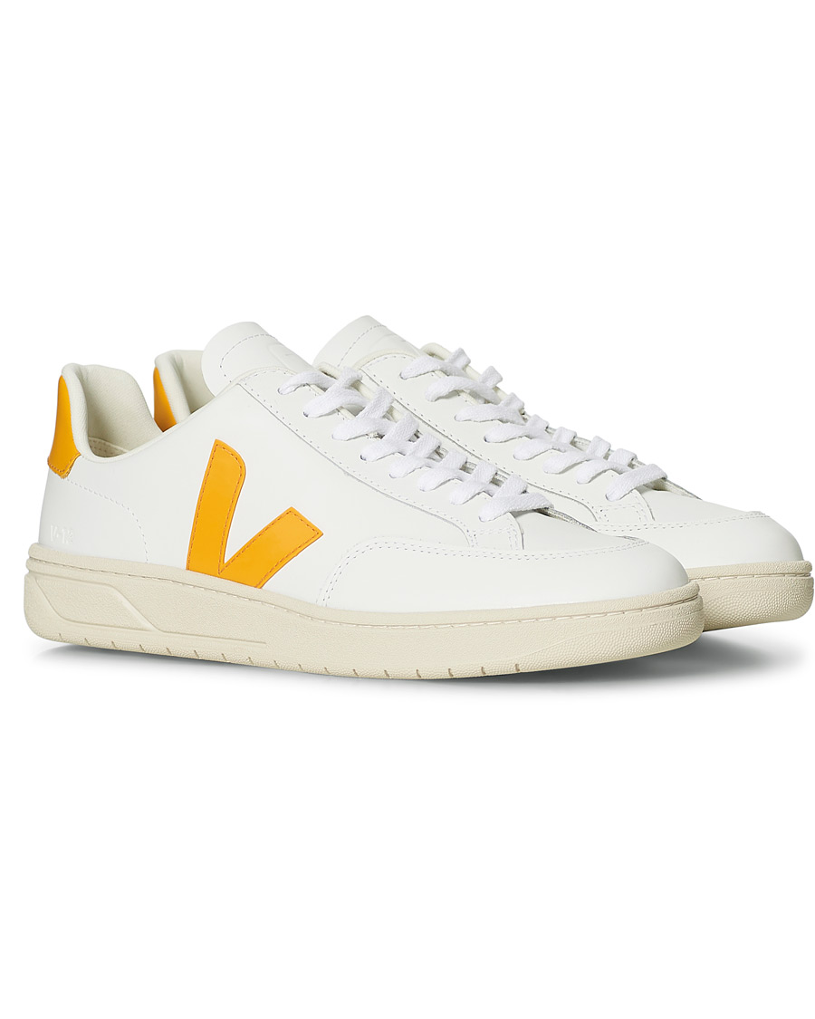 Herr | Veja V-12 Leather Sneaker Extra White/Ouro | Veja | V-12 Leather Sneaker Extra White/Ouro