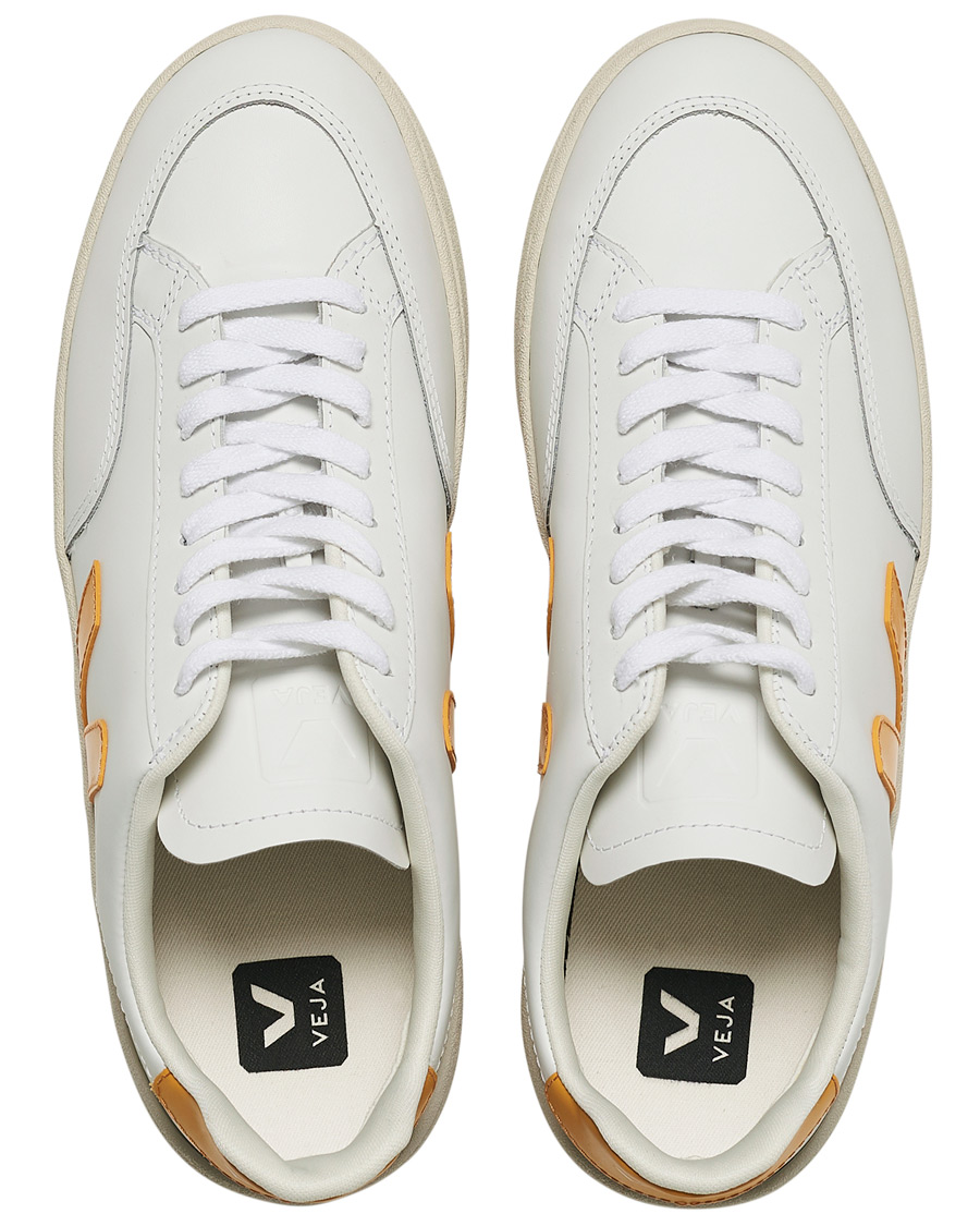 Herr | Veja V-12 Leather Sneaker Extra White/Ouro | Veja | V-12 Leather Sneaker Extra White/Ouro