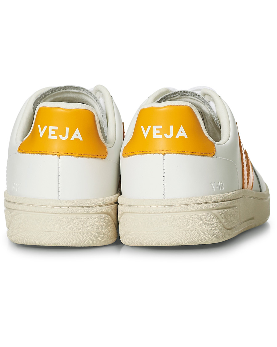 Herr | Veja V-12 Leather Sneaker Extra White/Ouro | Veja | V-12 Leather Sneaker Extra White/Ouro