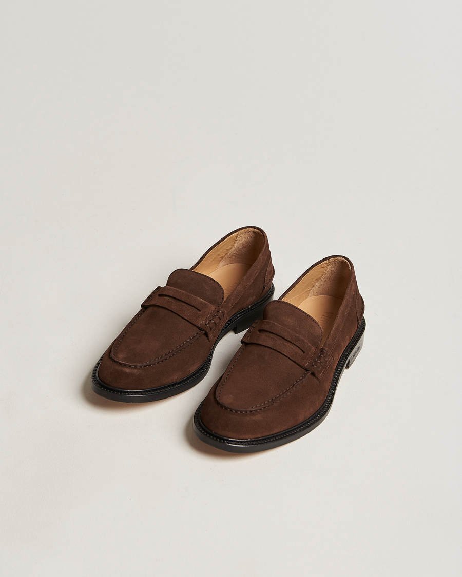 Herr | VINNY's Townee Penny Loafer Dark Brown Suede | VINNY's | Townee Penny Loafer Dark Brown Suede
