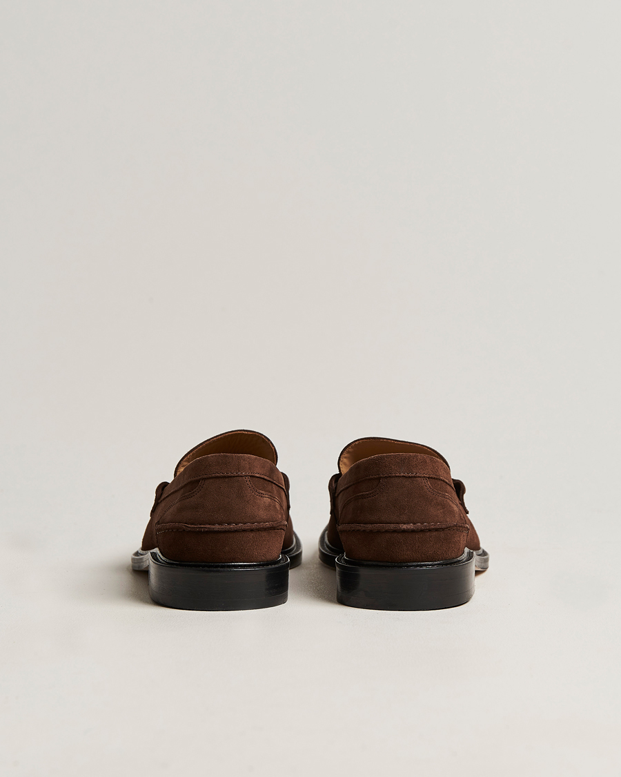 Herr | VINNY's Townee Penny Loafer Dark Brown Suede | VINNY's | Townee Penny Loafer Dark Brown Suede