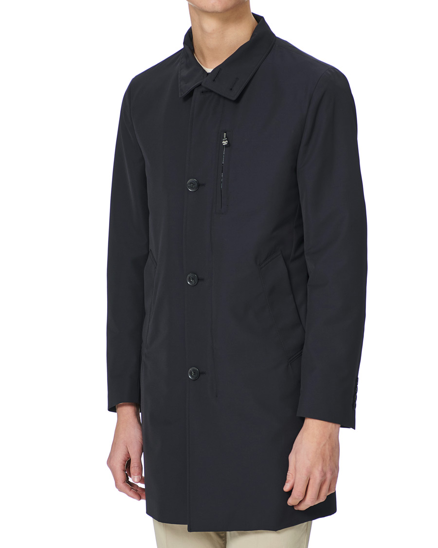 Herr | Jackor | Oscar Jacobson | Landon Nylon Coat Navy