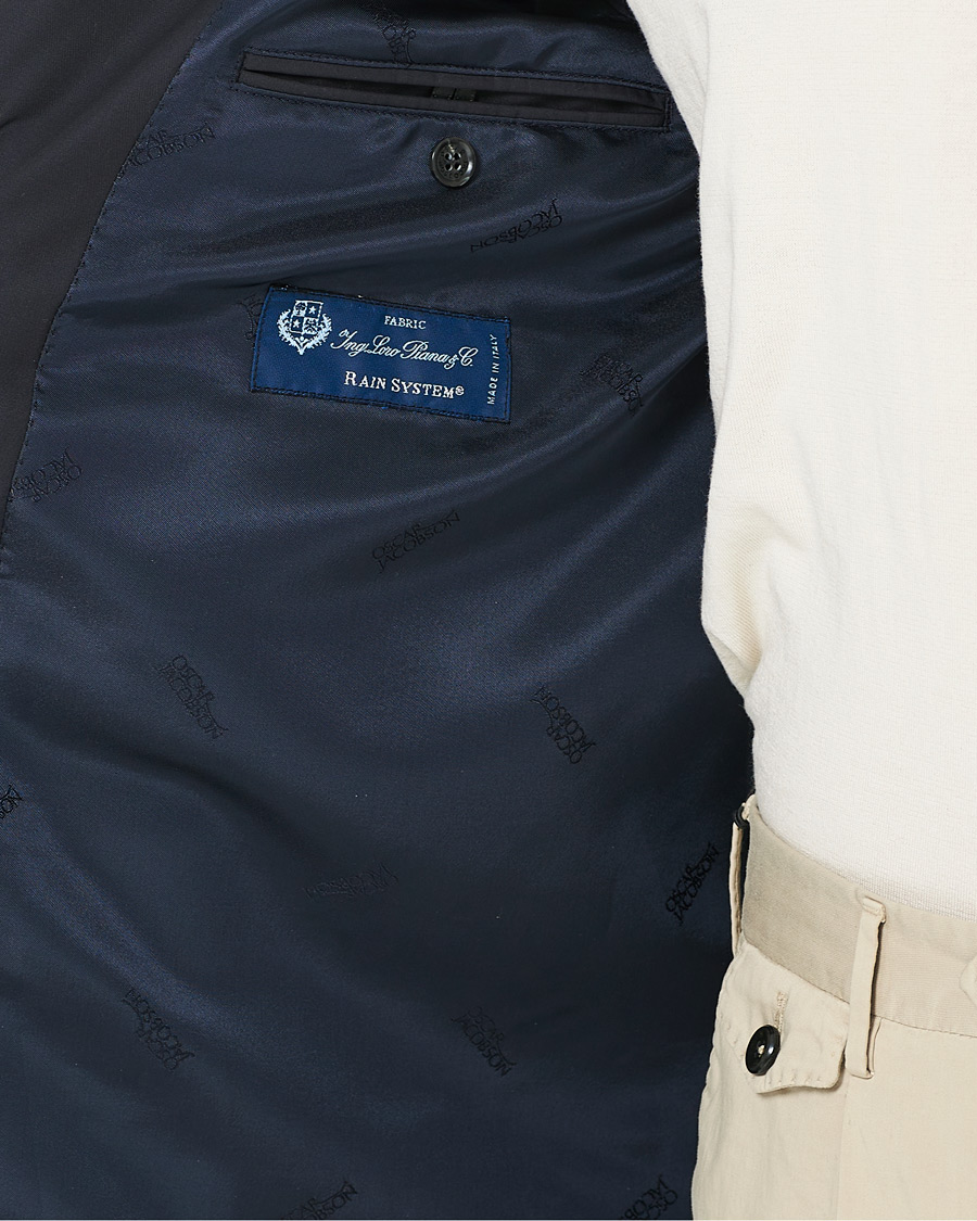Herr | Jackor | Oscar Jacobson | Landon Nylon Coat Navy