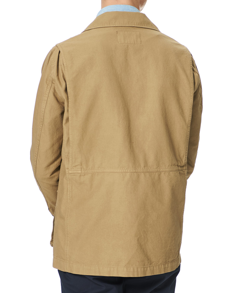 Herr | Jackor | Oscar Jacobson | Wester Cotton Field Jacket Beige