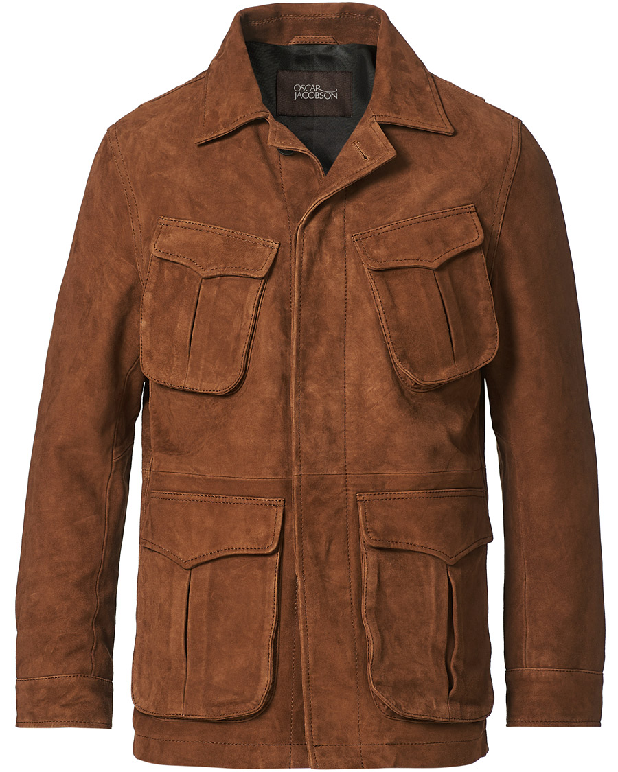 Herr | Jackor | Oscar Jacobson | Wester Sude Field Jacket Brown