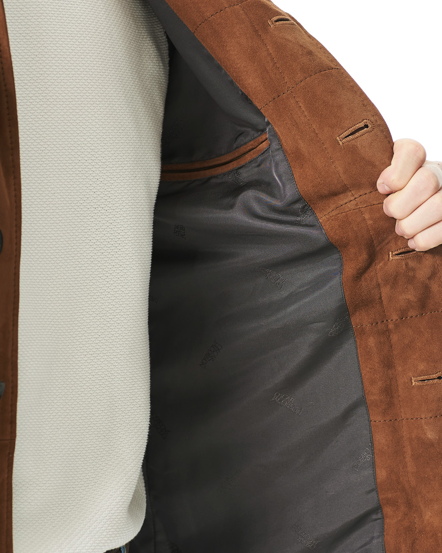 Herr | Jackor | Oscar Jacobson | Wester Sude Field Jacket Brown