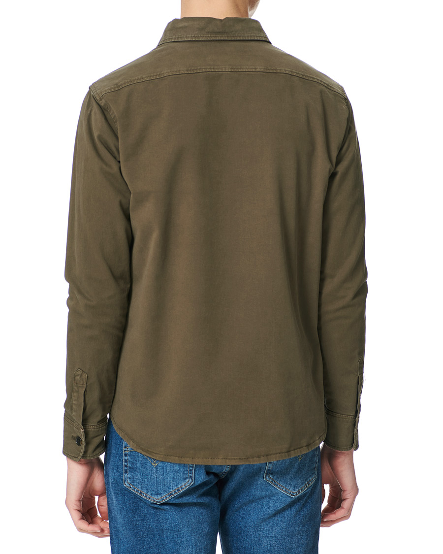 Herr | Skjortor | Oscar Jacobson | Milron Cotton Overshirt Olive