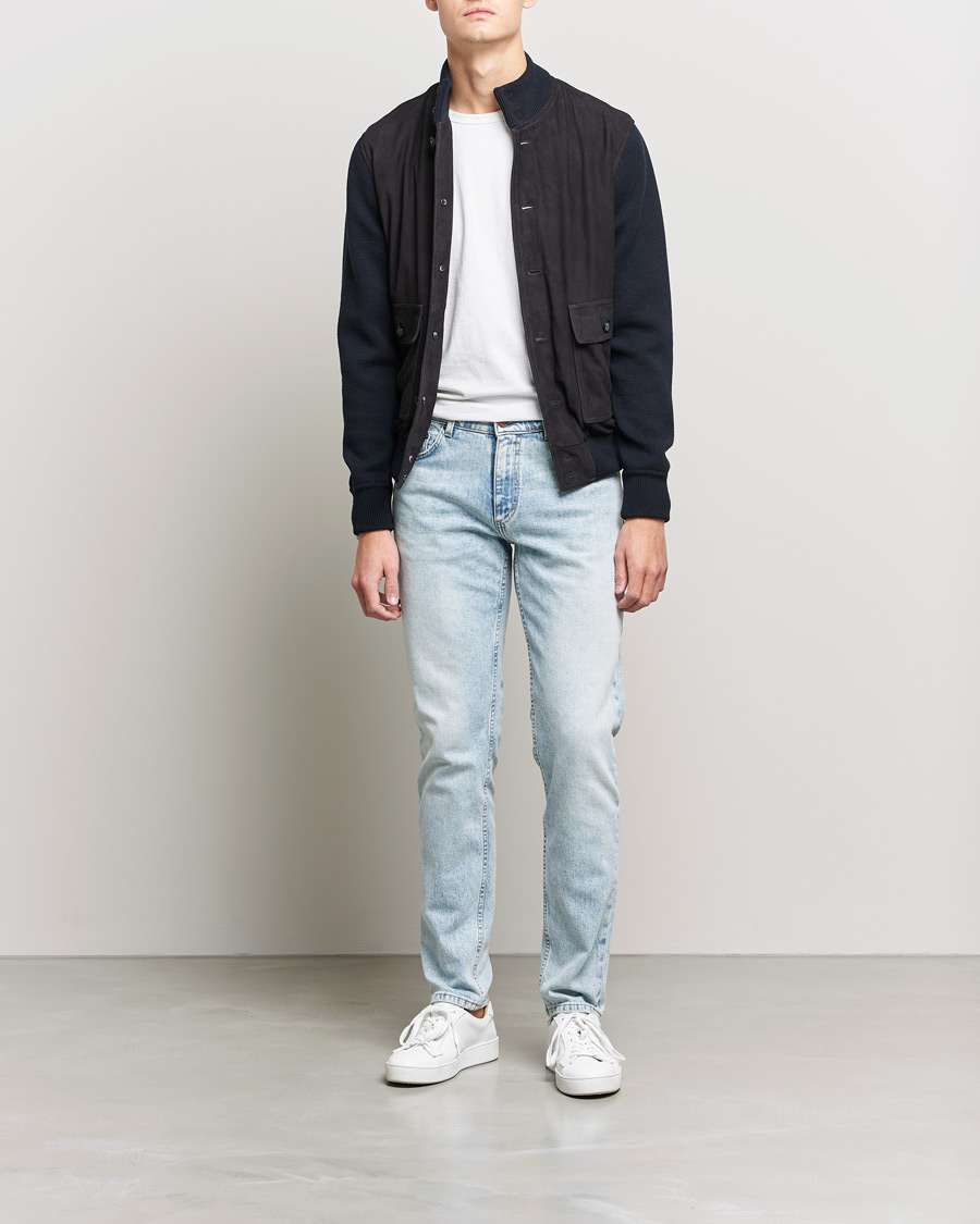 Herr | Jeans | Oscar Jacobson | Albert Cotton Stretch Jeans Light Wash