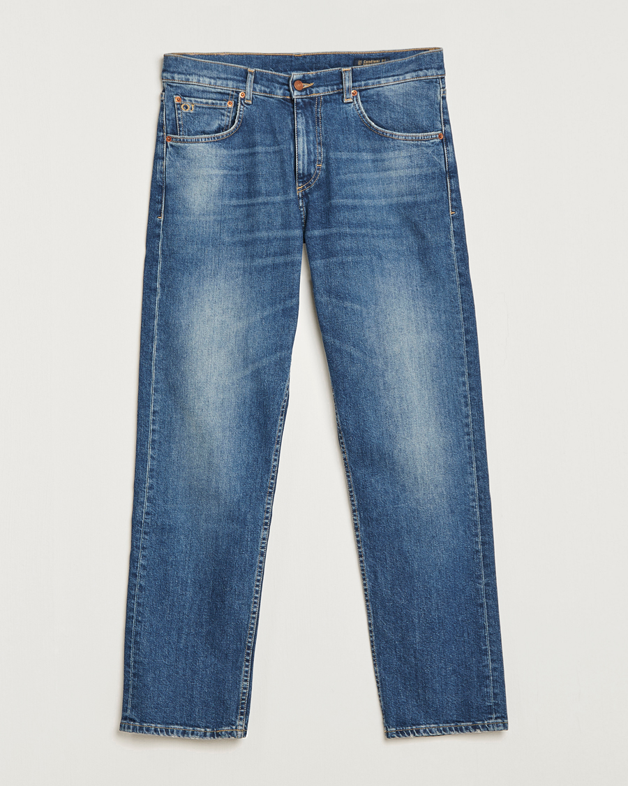 Herr | Jeans | Oscar Jacobson | Johan Straight Fit Cotton Stretch Jeans Vintage Wash
