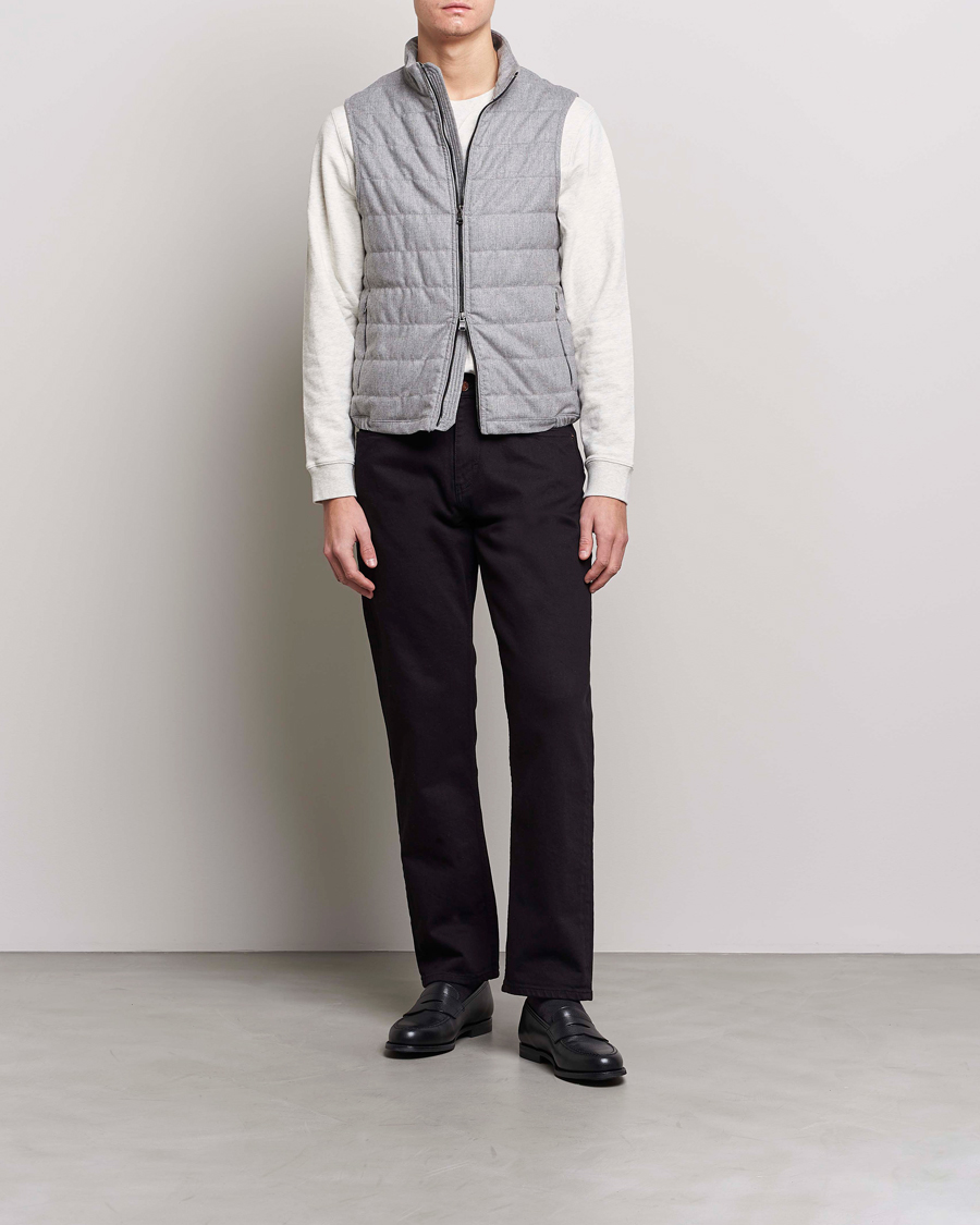 Herr | Jeans | Oscar Jacobson | Johan Straight Fit Cotton Stretch Jeans Black