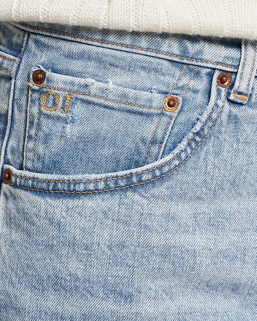 Herr | Jeans | Oscar Jacobson | Johan Straight Fit Cotton Stretch Jeans Light Wash
