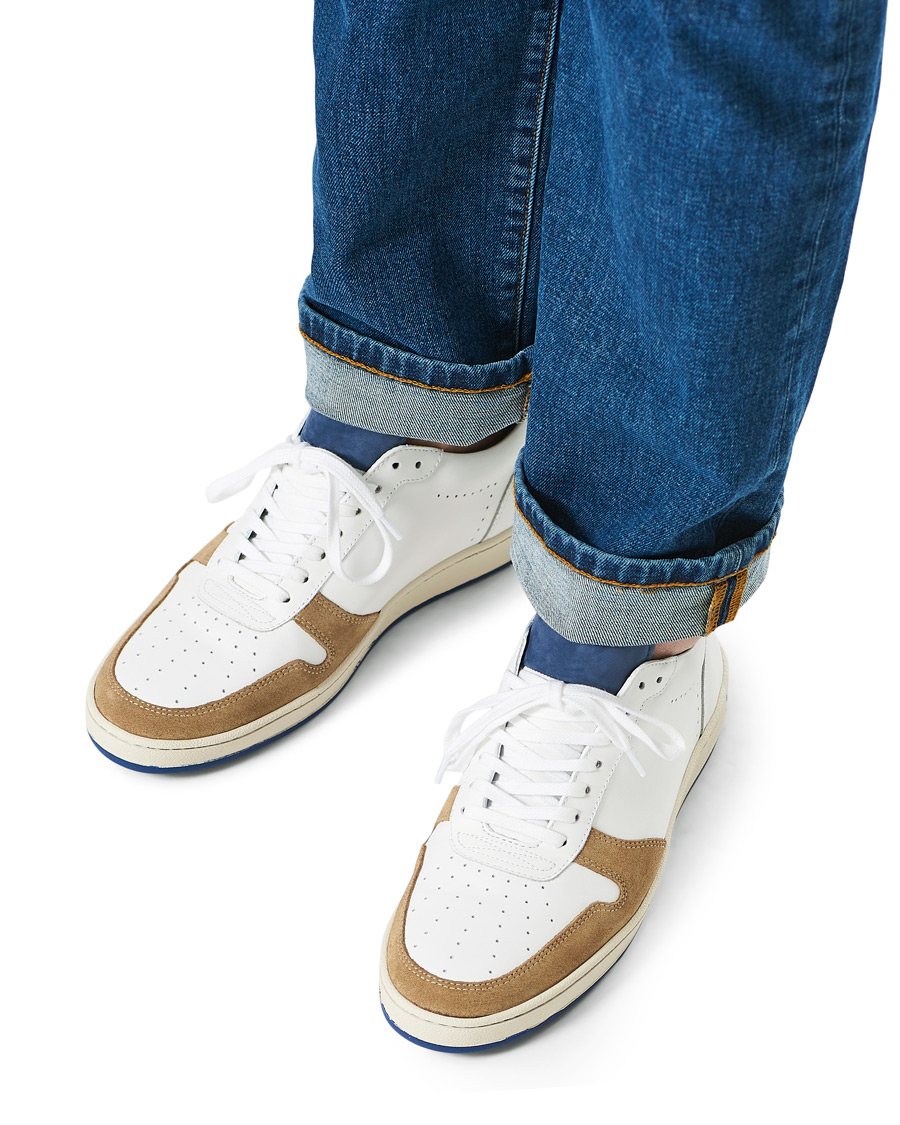 Herr | Zespà ZSP23 Nappa/Suede Sneakers Bleu Ming/Savane | Zespà | ZSP23 Nappa/Suede Sneakers Bleu Ming/Savane