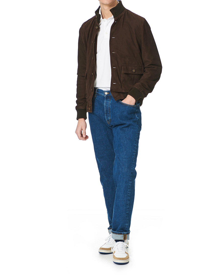 Herr | Zespà ZSP23 Nappa/Suede Sneakers Bleu Ming/Savane | Zespà | ZSP23 Nappa/Suede Sneakers Bleu Ming/Savane