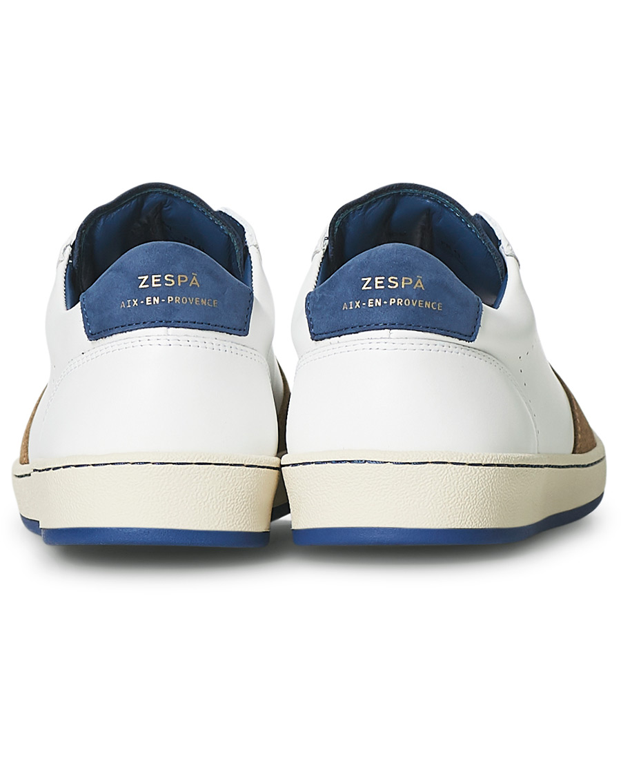 Herr | Zespà ZSP23 Nappa/Suede Sneakers Bleu Ming/Savane | Zespà | ZSP23 Nappa/Suede Sneakers Bleu Ming/Savane