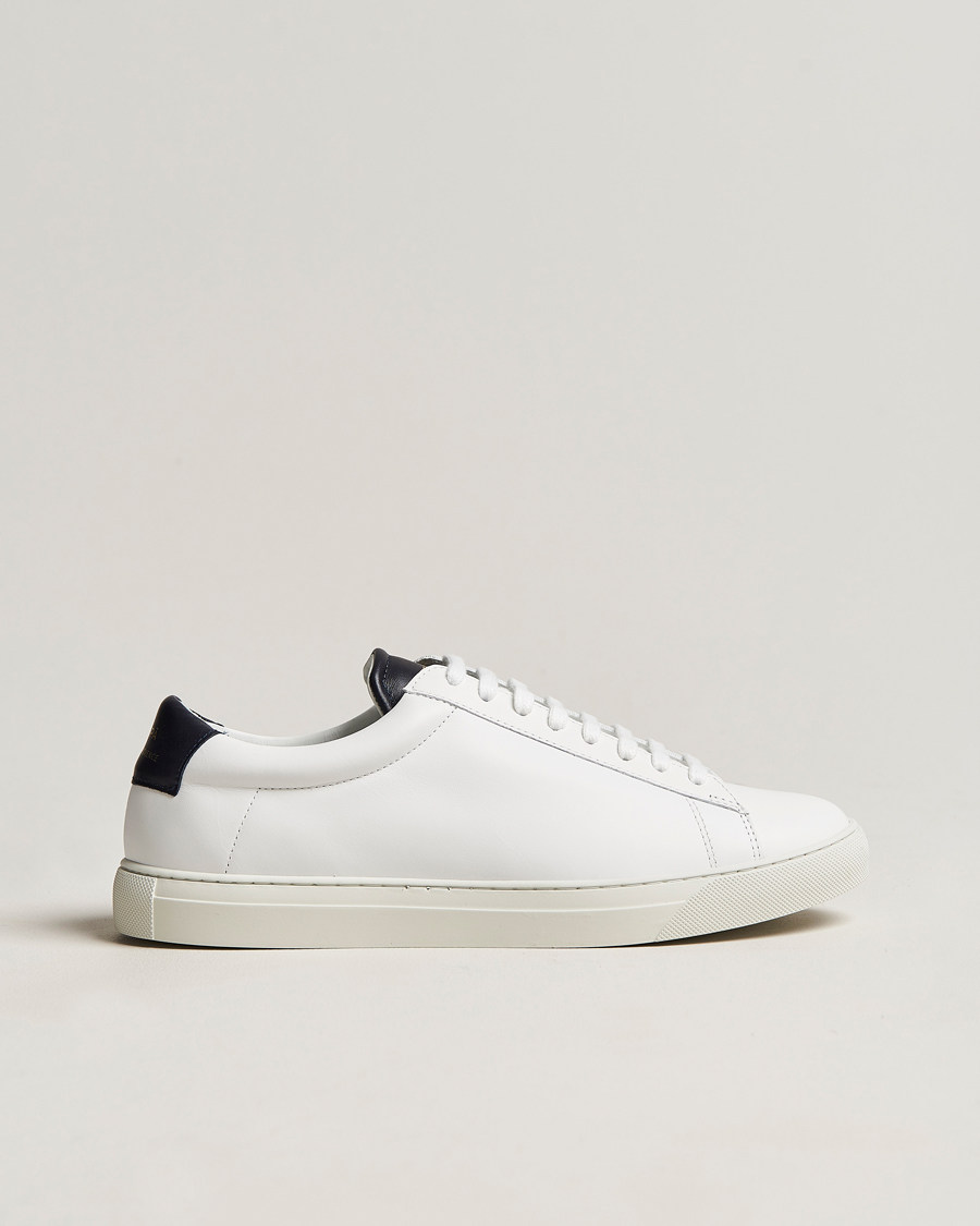 Herr | Zespà ZSP4 Nappa Leather Sneakers White/Navy | Zespà | ZSP4 Nappa Leather Sneakers White/Navy