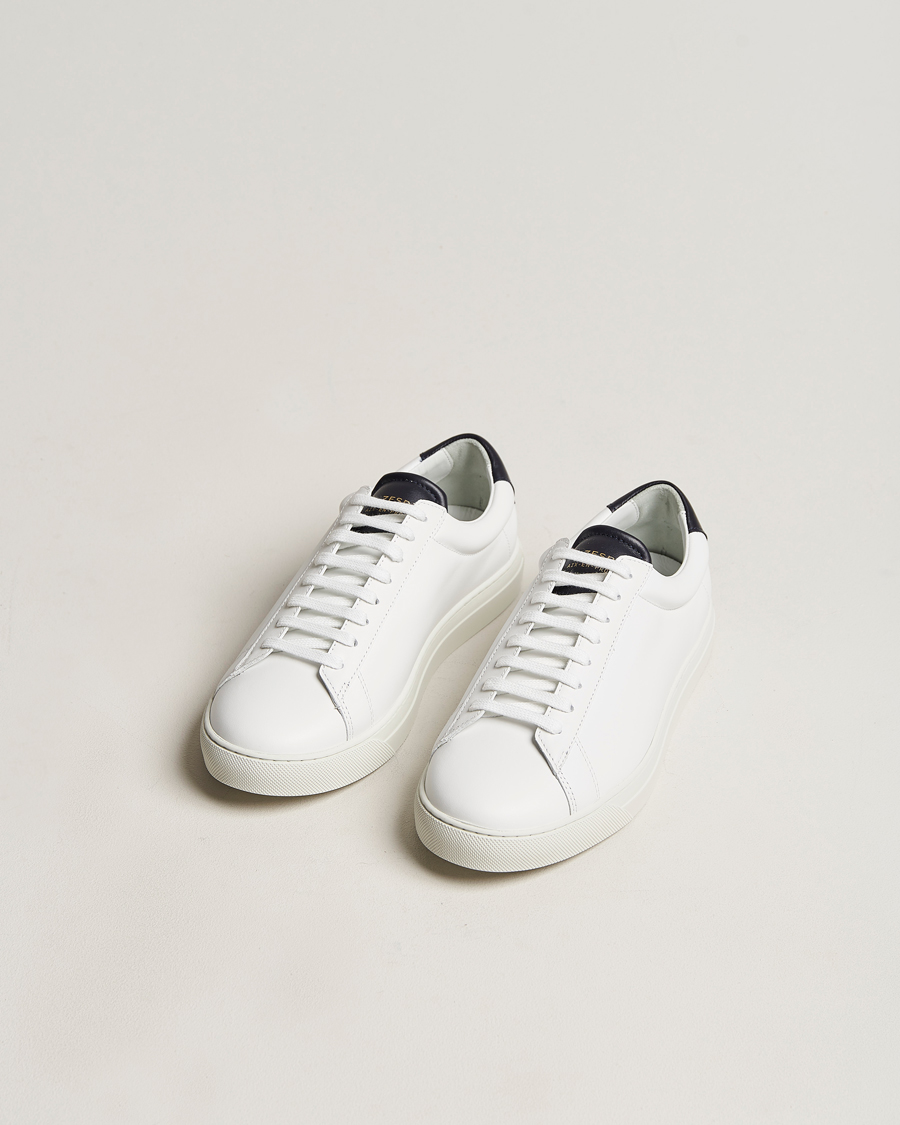 Herr |  | Zespà | ZSP4 Nappa Leather Sneakers White/Navy